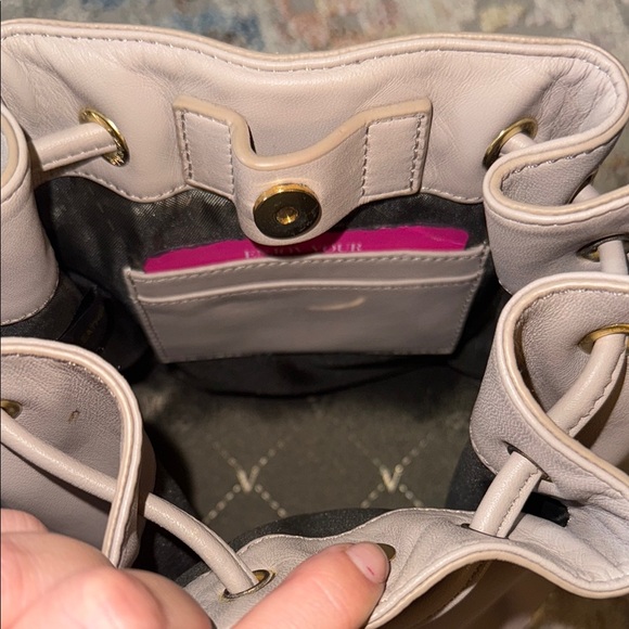 Vince Camuto Taupe Crossbody Bag with Gold Hardware - Picture 3 of 4